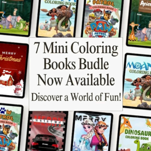 Printable Mini Coloring Book Bundle